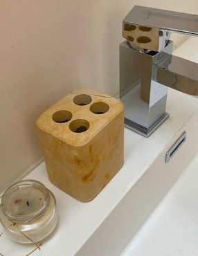 Vaso de baño Marmoliere Portacepillos de mármol