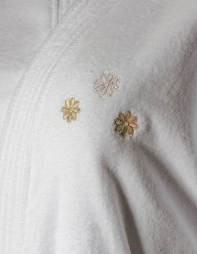 Bata de baño Raya Flores unisex