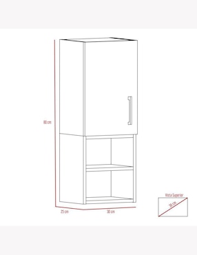 Mueble para baño Excelsior Madrid de melamina armable