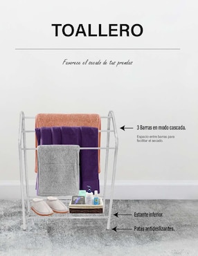 Toallero de piso Idea Nuova de acero inoxidable
