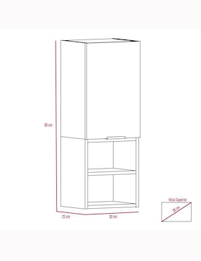 Mueble para baño Excelsior Jules de melamina armable