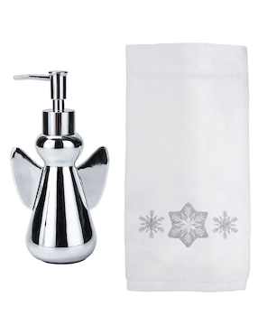 Set De Dosificador Haus Holidays Navidad Indigo De Resina 2 Piezas