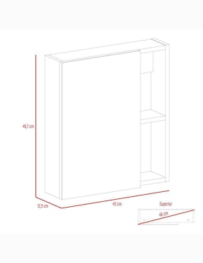 Mueble para baño Excelsior Labelle de melamina armable