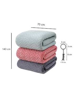 Set de toalla para baño de poliéster