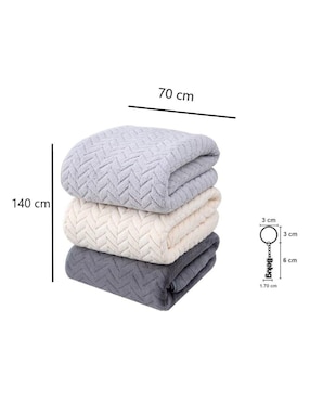 Set de toalla para baño de poliéster