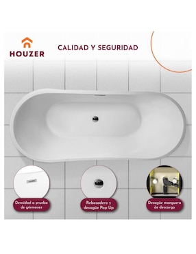 Tina Houzer de fibra de vidrio