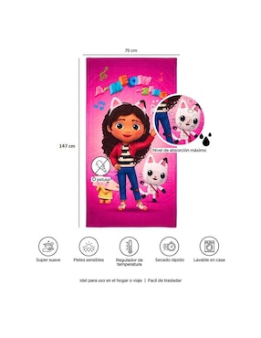 Toalla para baño Providencia Friends Gabby's Dollhouse de microfibra