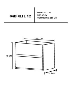 Mueble para baño Decomobil Sion de MDF armable