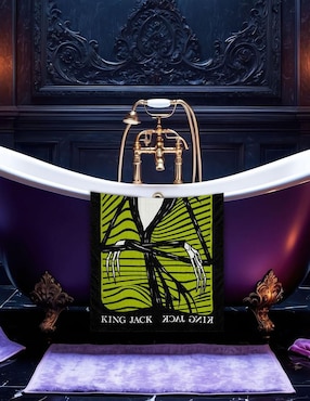 Toalla para baño Providencia Premium Jack Skellington de microfibra