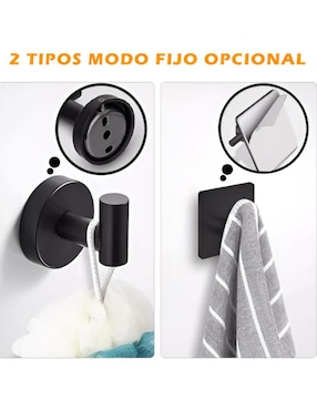 Juego de accesorios para baño Wünd de acero inoxidable 9 piezas