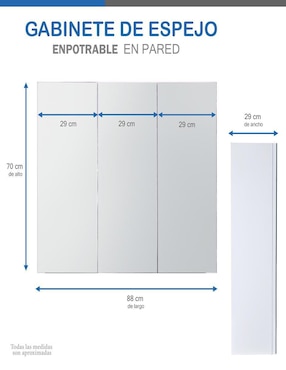 Mueble para baño Gravita de MDF armable