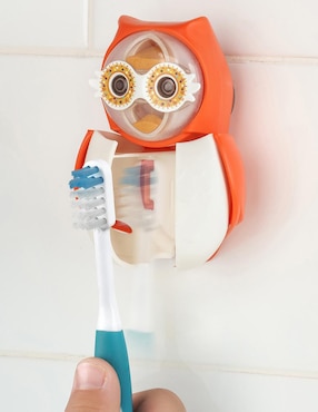 Porta cepillo de dientes Flipper Búho 1 compartimento