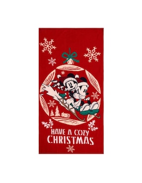 Toalla para baño Providencia Navidad Mickey de microfibra