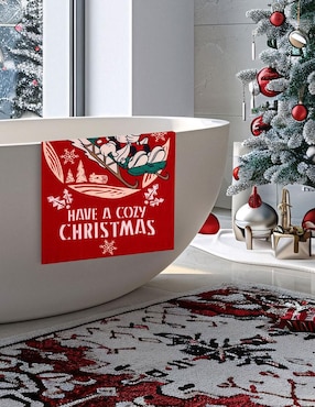 Toalla para baño Providencia Navidad Mickey de microfibra