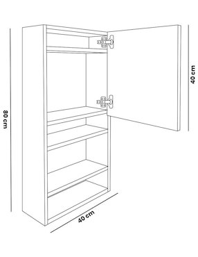 Mueble para baño Hogare de melamina armable