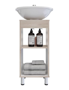 Mueble para baño Maderkit Dena de melamina armable