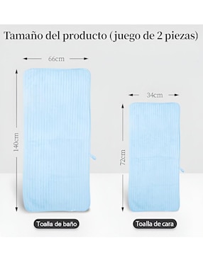 Set de toallas Wünd de lana