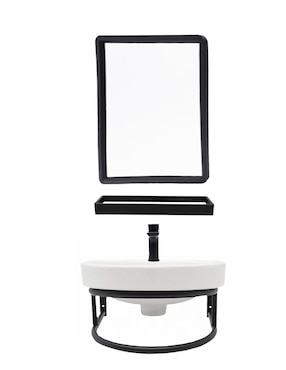 Mueble para baño Lanzamiento Mehir de acero inoxidable armable