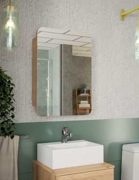 Mueble para baño Maderkit Curvi de melamina armable