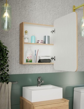 Mueble para baño Maderkit Curvi de melamina armable