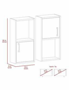 Mueble para baño Excelsior Aqua de melamina armable