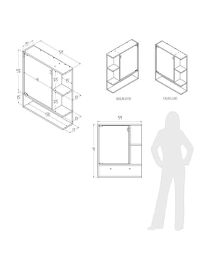 Mueble para baño Maderkit Baños de melamina armable