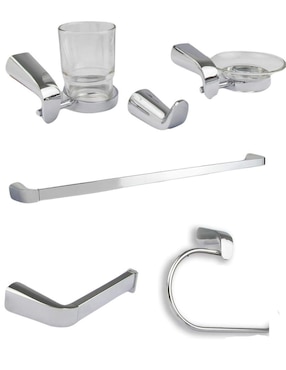 Juego De Accesorios Para Baño CNX Baño De Metal 6 Piezas