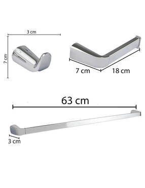 Juego de accesorios para baño Cnx 6 piezas