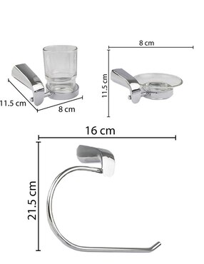 Juego de accesorios para baño Cnx 6 piezas