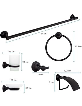 Juego de accesorios para baño Cnx 6 piezas