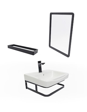 Mueble para baño Lanzamiento Hanno de acero inoxidable armable