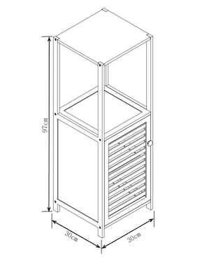 Estante de bambú Haus Joe LA-S24102