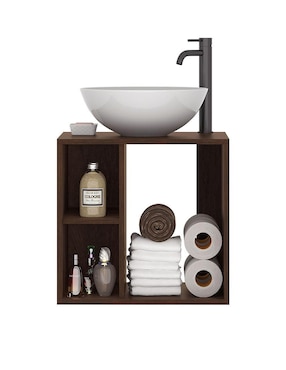 Mueble para baño Mobi Muebles Mendoza Tabaco mdf armable