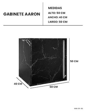 Mueble para baño Decomobil Aaron de MDF armable