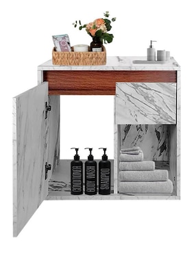 Mueble para baño Decomobil Carina de melamina armable