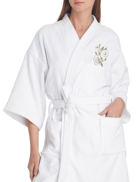 Bata de baño Raya Rosas unisex