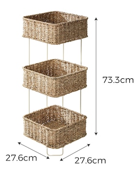 Organizador de baño Haus seagrass