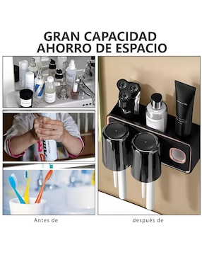 Porta cepillo de dientes Xtellar 3 compartimento compartimentos