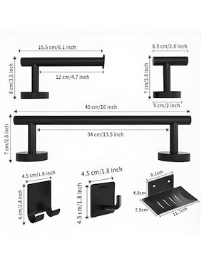 Toallero de pared Xtellar de acero inoxidable
