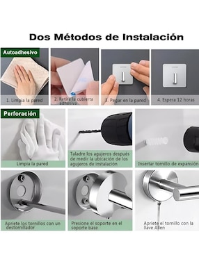 Toallero de pared Xtellar de acero inoxidable