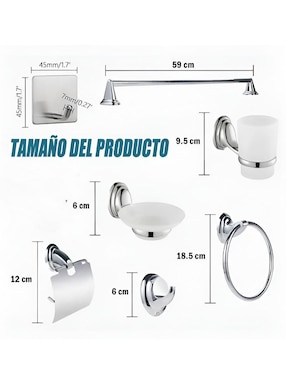 Toallero de baño Xtellar de acero inoxidable