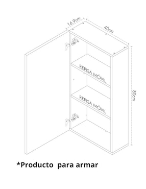 Espejo rectangular Cantia Boca