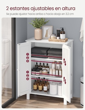 Mueble para baño Vasagle Helan de MDF armable
