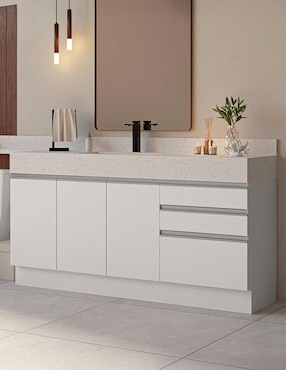 Mueble para baño Madesa de melamina armable