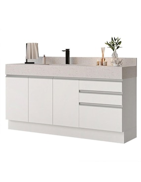 Mueble para baño Madesa de melamina armable