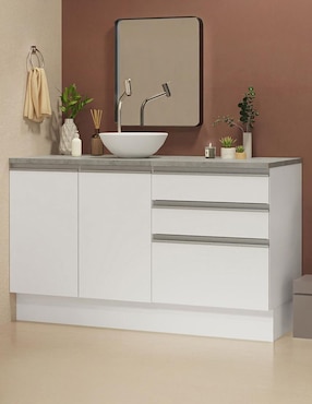 Mueble para baño Madesa de melamina armable