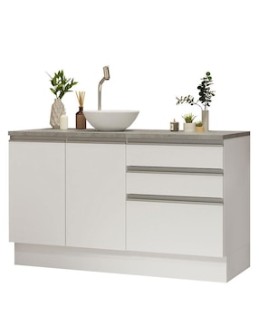 Mueble para baño Madesa de melamina armable