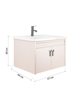 Mueble para baño Bossa Nevada de plástico armable