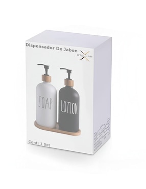 Set de dosificador Xtellar de vidrio 5 piezas