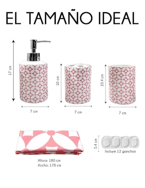 Juego de baño Red Velvet